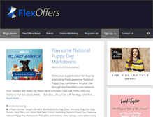 Tablet Screenshot of blog.flexoffers.com